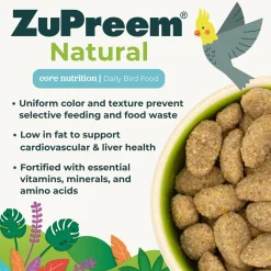Natural with Added Vitamins, Minerals, Animo Acids Parrots & Conures Bird Food