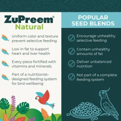 Natural with Added Vitamins, Minerals, Amino Acids Medium Bird Food