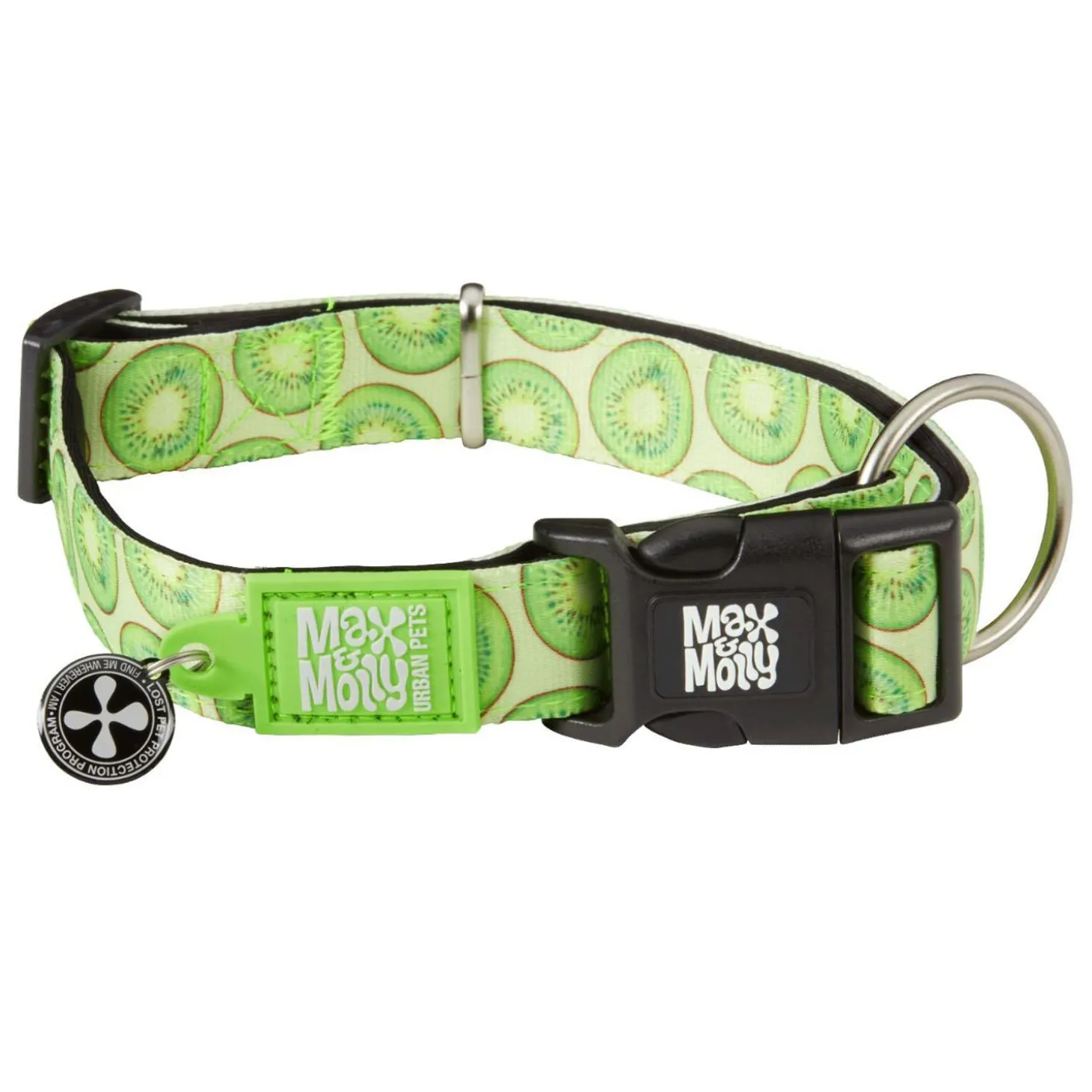 Neoprene SMART ID Kiwi Dog Collar