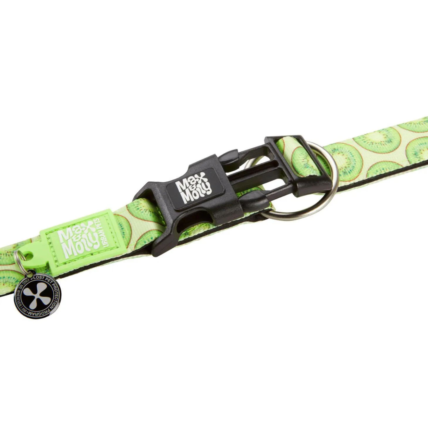 Neoprene SMART ID Kiwi Dog Collar