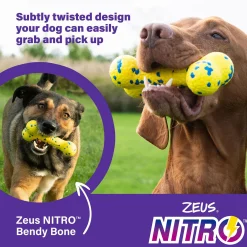 NITRO Bendy Bone Dog Toy