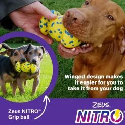 NITRO Weighted Grip Ball Dog Toy