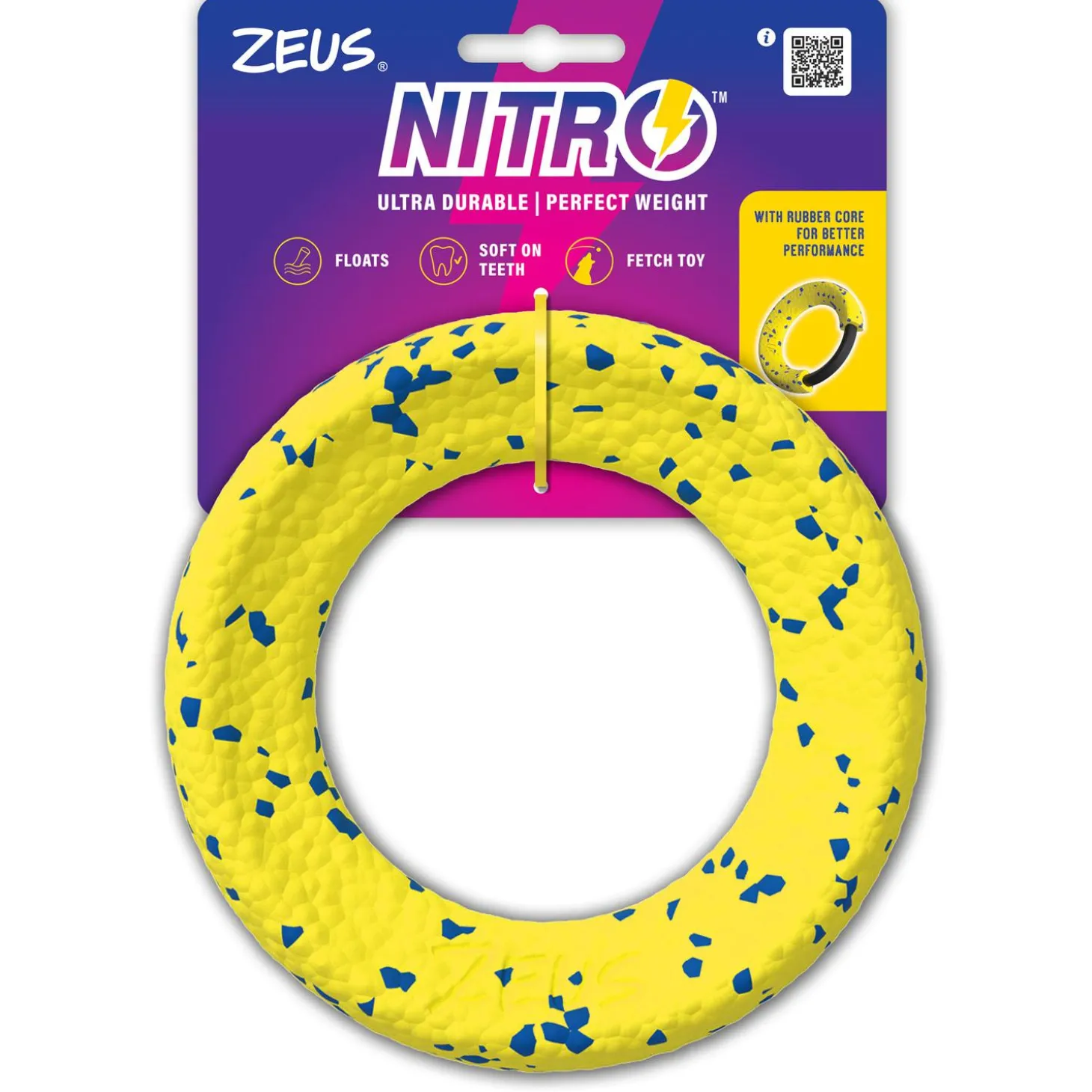 NITRO Weighted Ring Roller Dog Toy