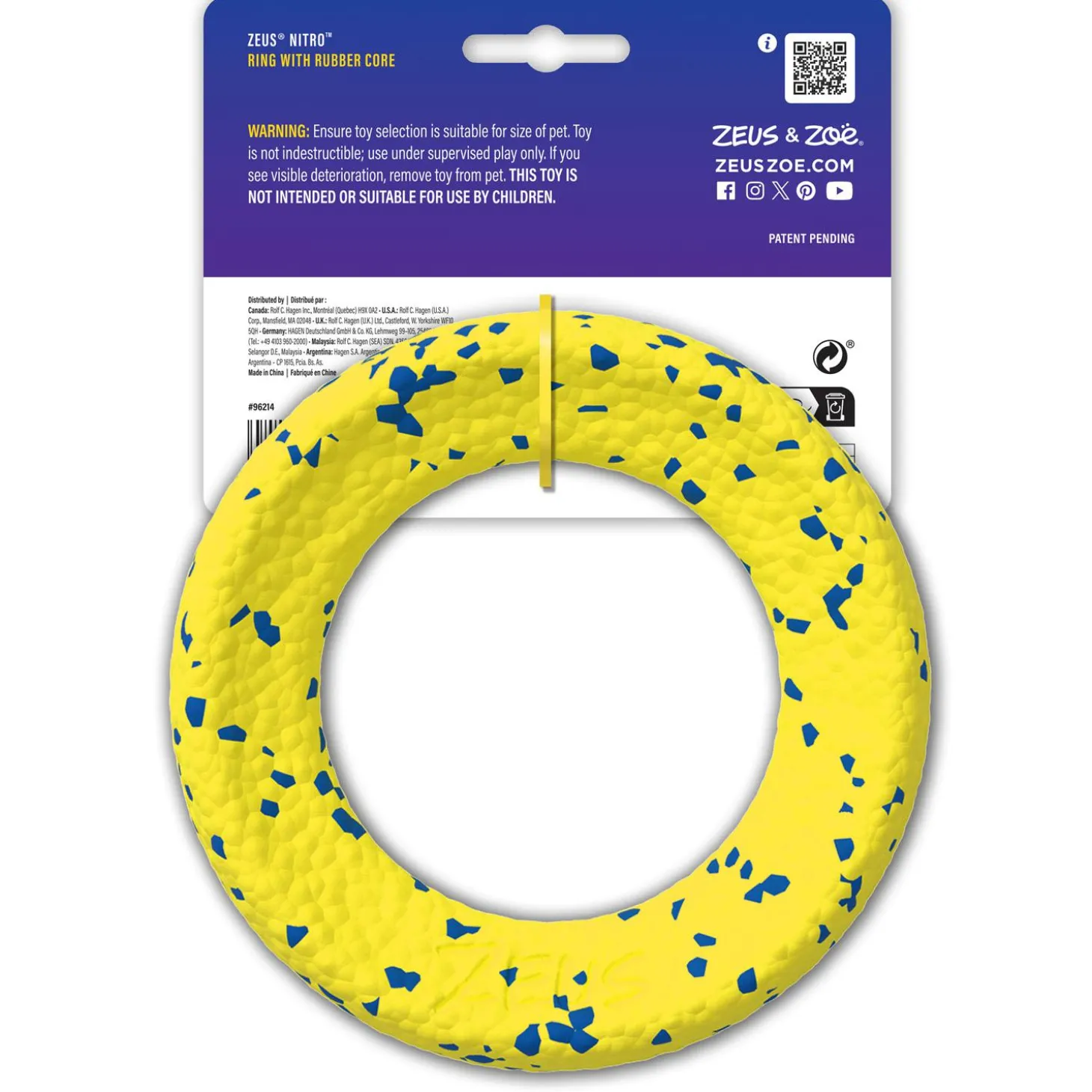 NITRO Weighted Ring Roller Dog Toy