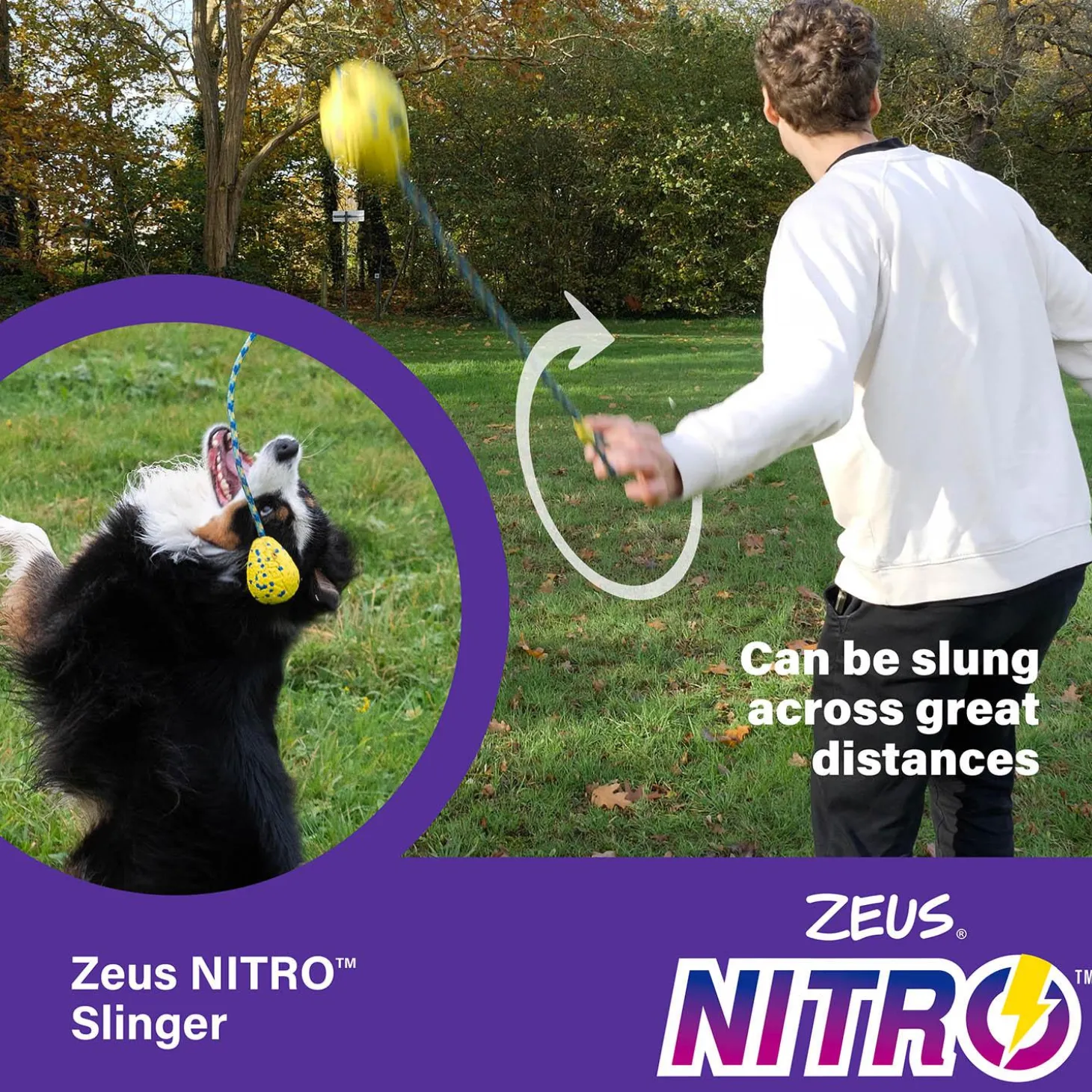 NITRO Weighted Slinger with Rope Dog Toy