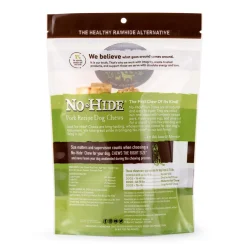 No-Hide Humanely-Raised Pork Natural Rawhide Alternative Dog Chews 2 Pack