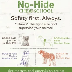 No-Hide Humanely-Raised Pork Natural Rawhide Alternative Dog Chews 2 Pack