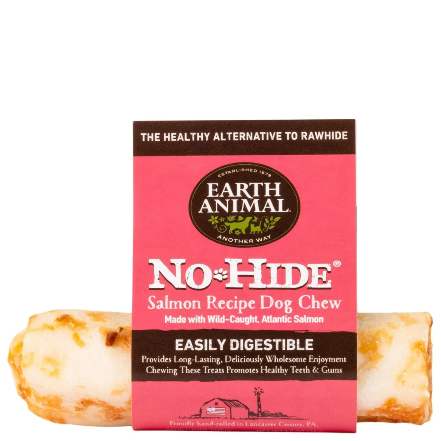 No-Hide Wild-Caught Salmon Natural Rawhide Alternative Dog Chew