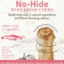 No-Hide Wild-Caught Salmon Natural Rawhide Alternative Dog Chew