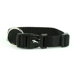 Nylon Adjustable Black Dog Collar