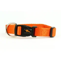 Nylon Adjustable Dark Orange Dog Collar