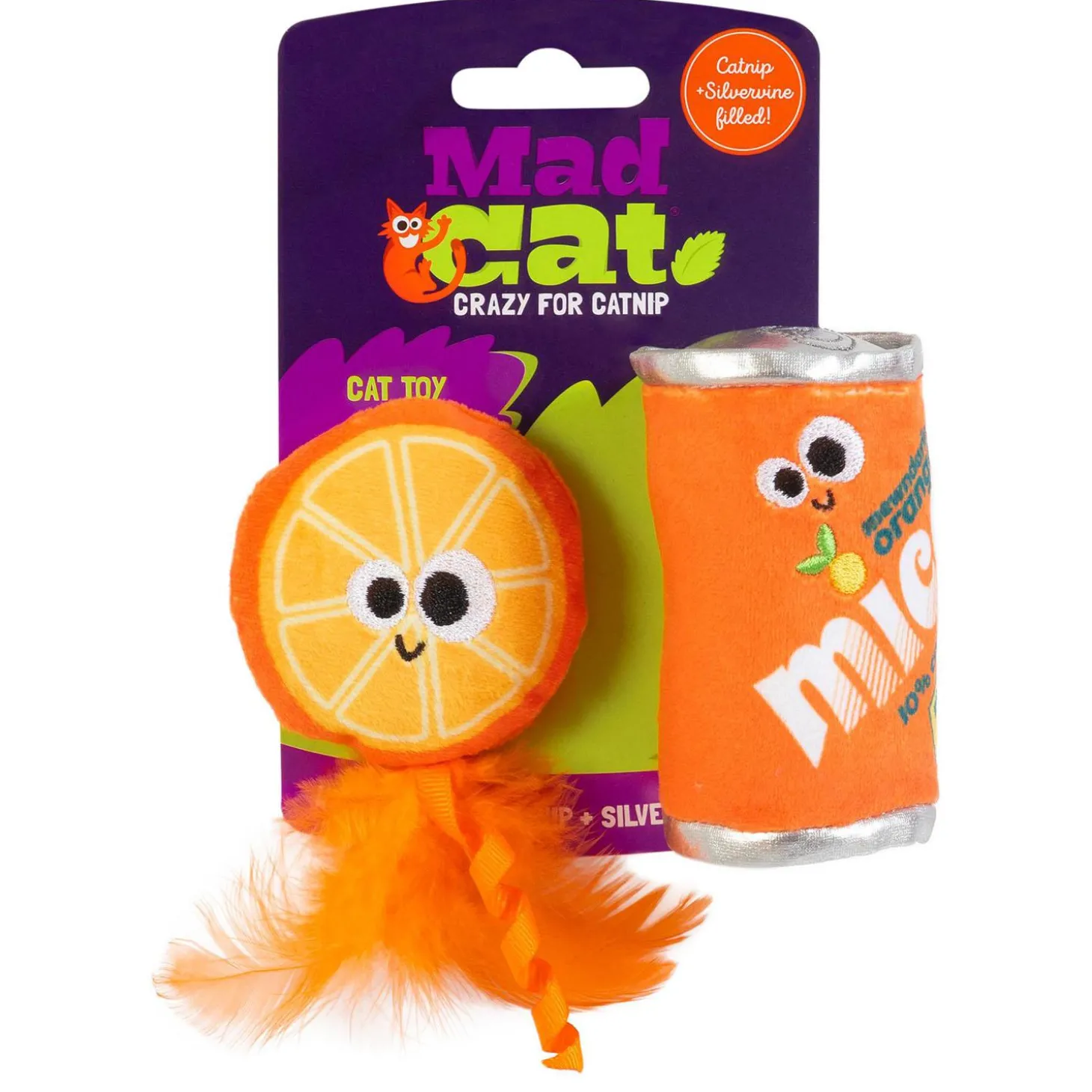 Orange Soda Cat Toy