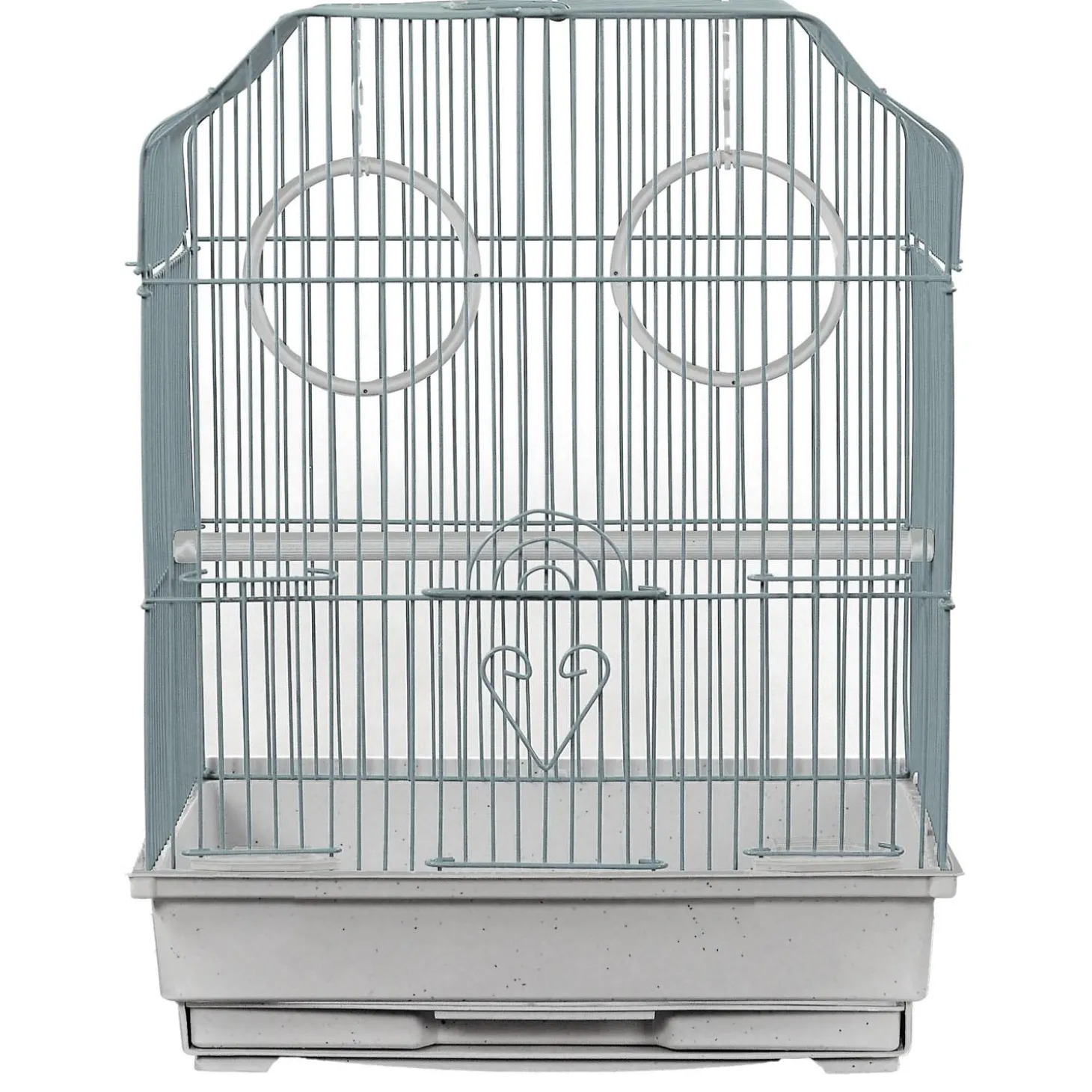 Ornate Top White Bird Cage