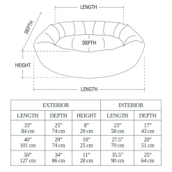 Orthopedic Donut Cuddler Tan Bed