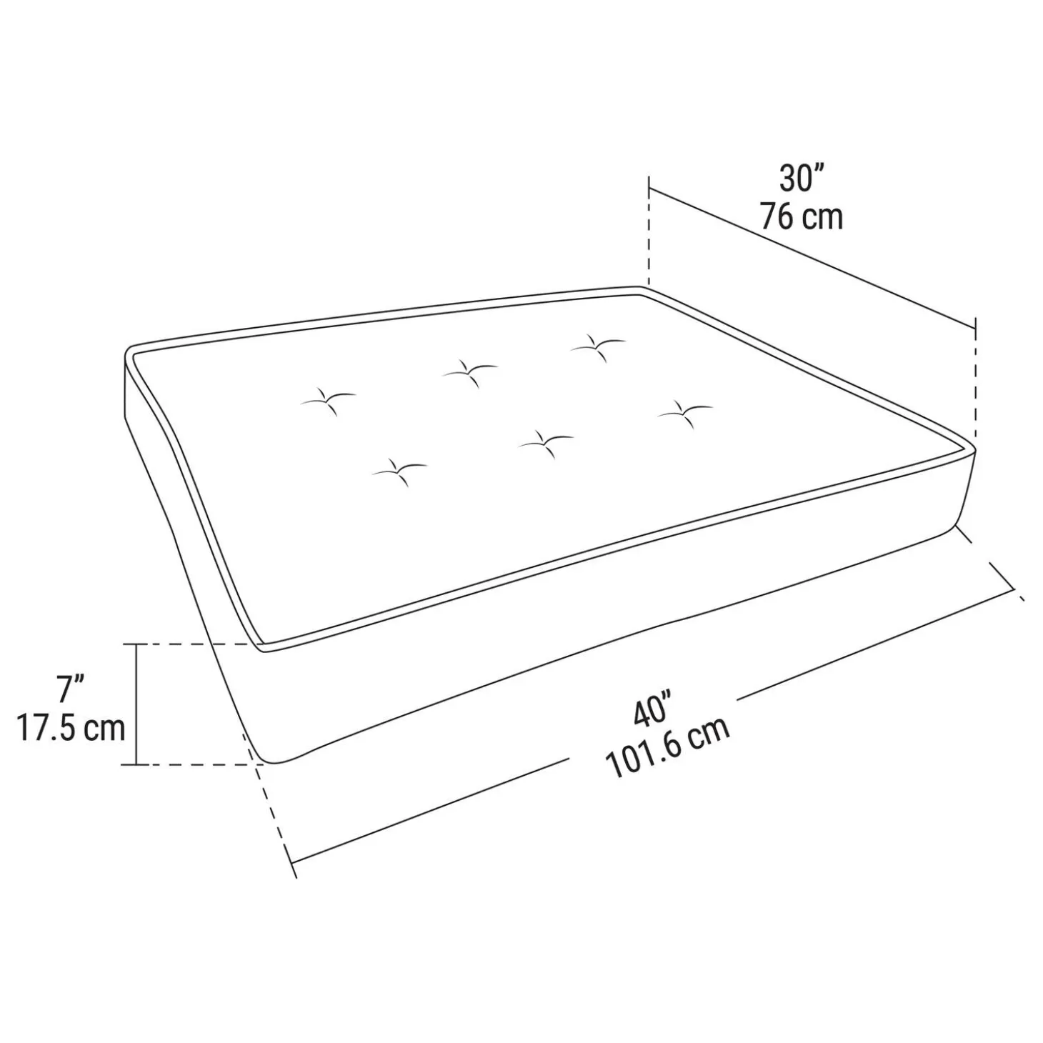 Orthopedic Grey Mattress Bed