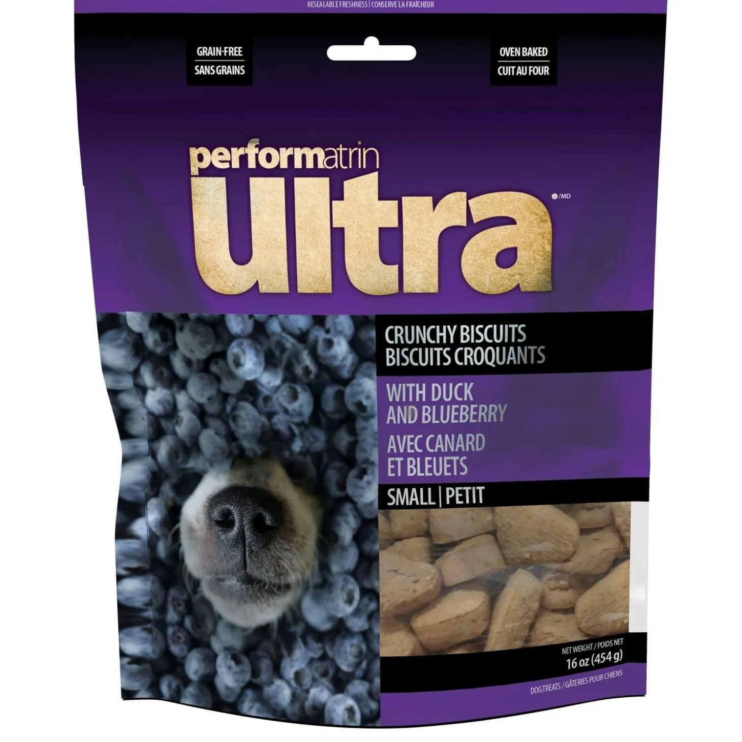 Oven Baked Duck & Blueberry Small Dog Treats