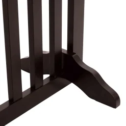 4-Panel Convertible Wooden Pet Gate