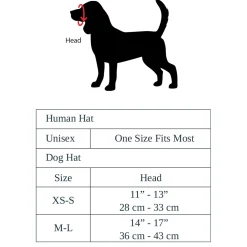 Papa & Pup Black Hat Set