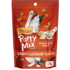 Party Mix Gravy-licious Chicken & Gravy Flavours Crunch Cat Treats