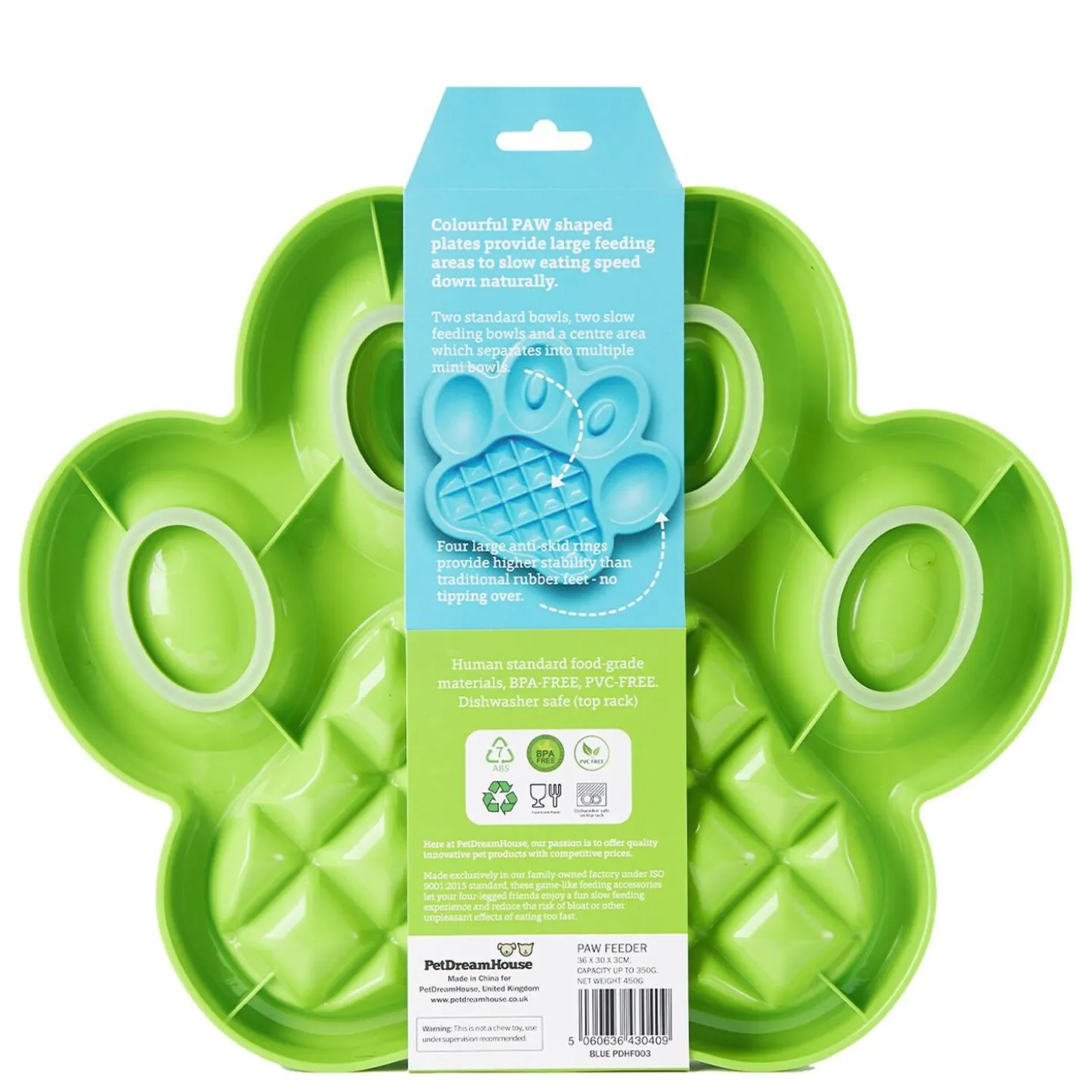 PAW Slow Feeder Green