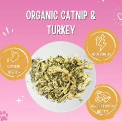 Pawlicks Organic Catnip & Turkey Cat Treats