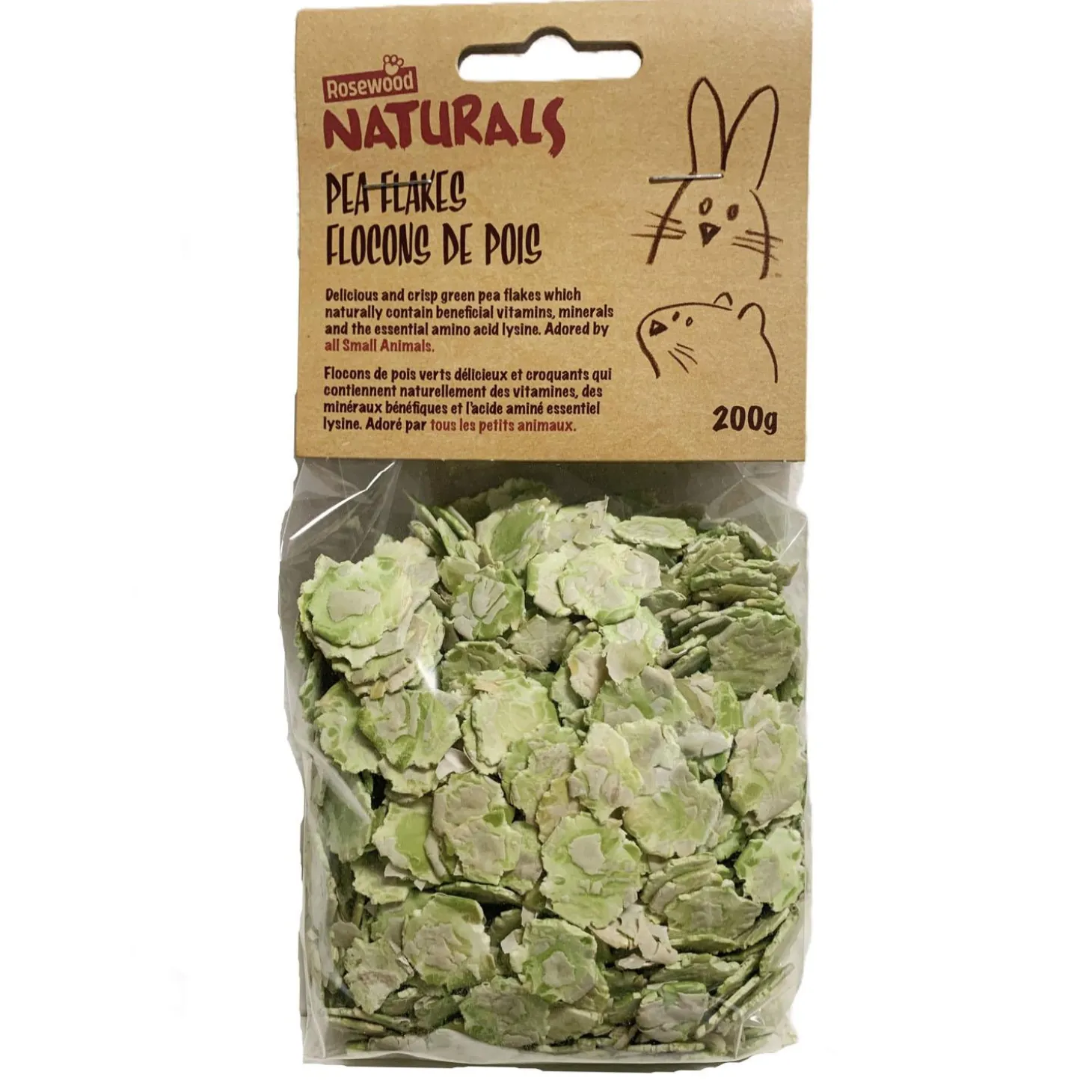 Pea Flakes Small Animal Treats