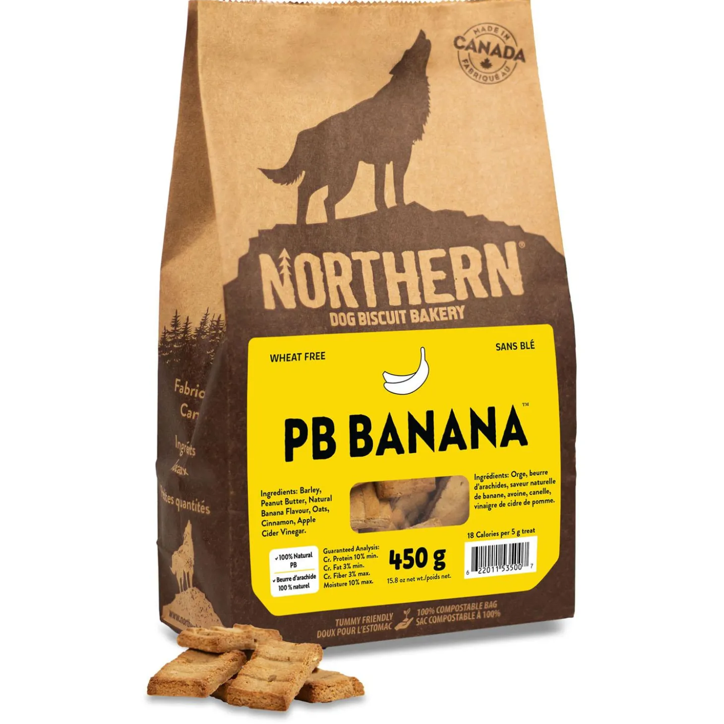 Peanut Banana with Cinnamon Dog Treats