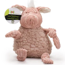 Penelope Pig HuggleFleece FlufferKnottie Plush Dog Toy