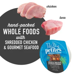 Petites Whole Foods Chicken & Tuna Recipe in Chicken Consomme Adult Dog Food