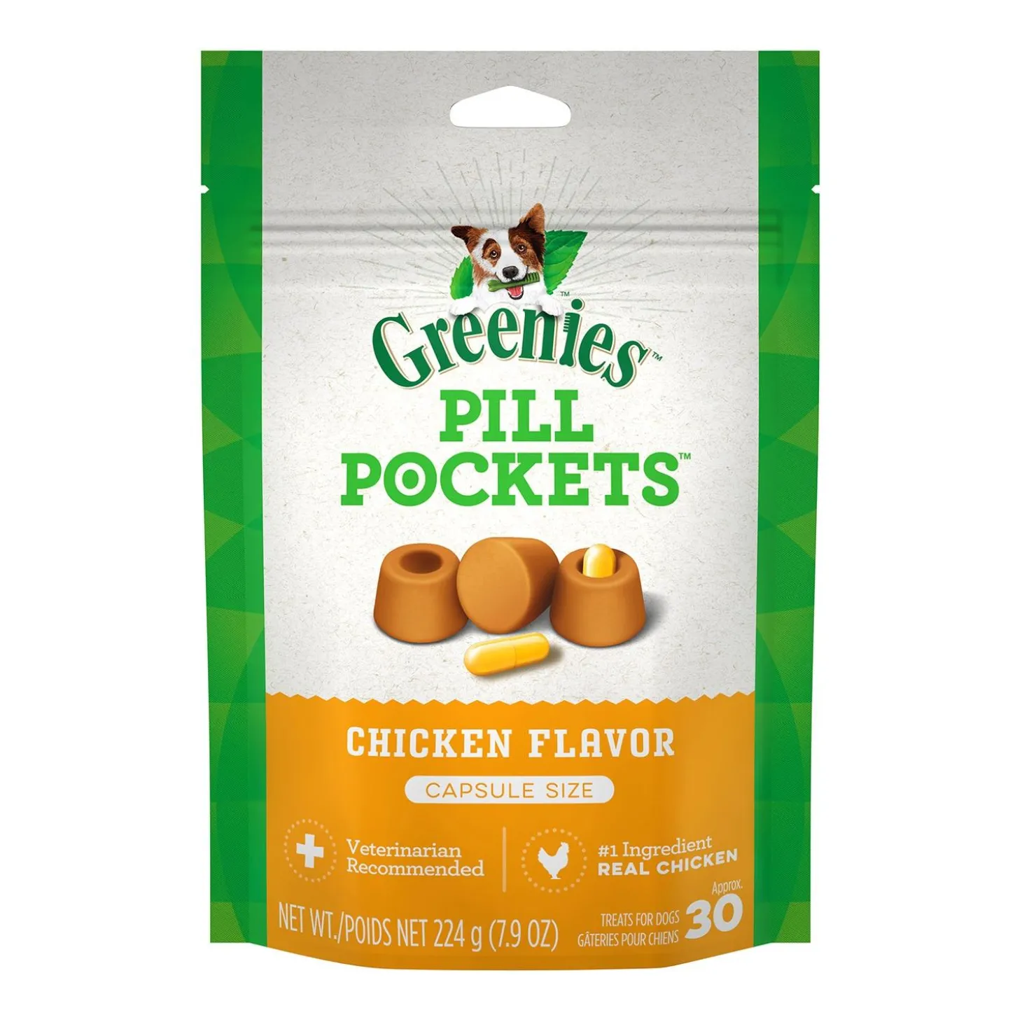 Pill Pockets Chicken Capsule Dog Treats