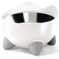 PIXI Elevated Feeding White Cat Bowl