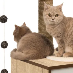 PIXI Vesper High Base Oak Cat Tree