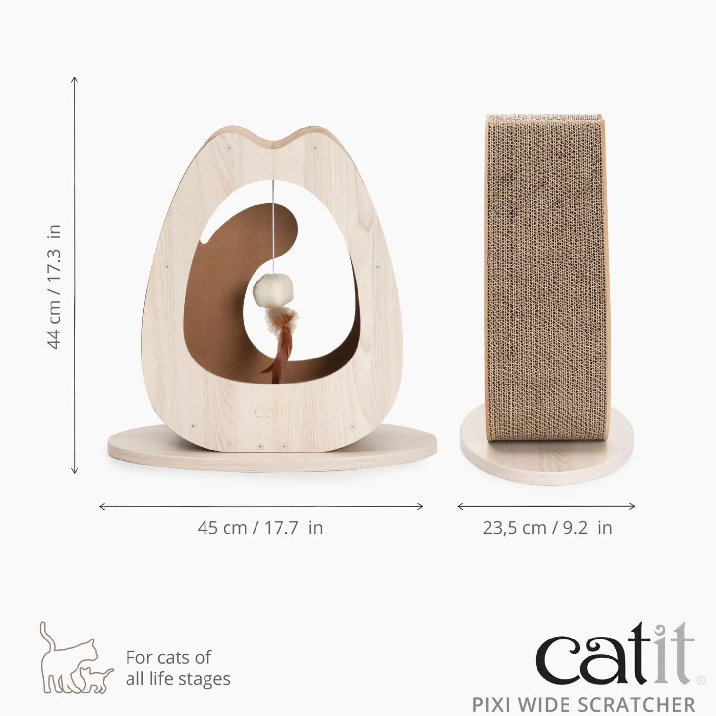 PIXI Wide Scratcher Replacement Cardboard Set