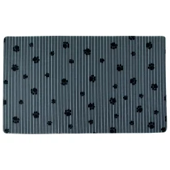 Place Mat - Grey Stripe Black Paw