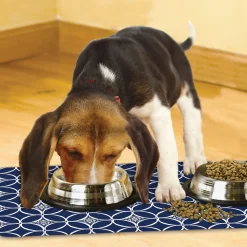 Place Mat - Indigo Navy and White