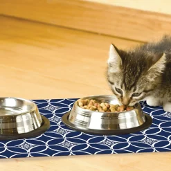 Place Mat - Indigo Navy and White