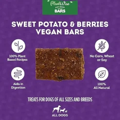 Plant Wise Soft Baked Vegan Bars Sweet Potato & Berries Recipe Dog Treats