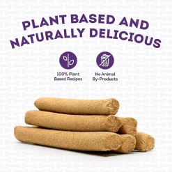 Plant Wise Vegan Chews Miscanthus Grass & Berry Recipe Medium Dog Treats