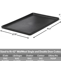 Plastic Replacement Pan for Pet Crate