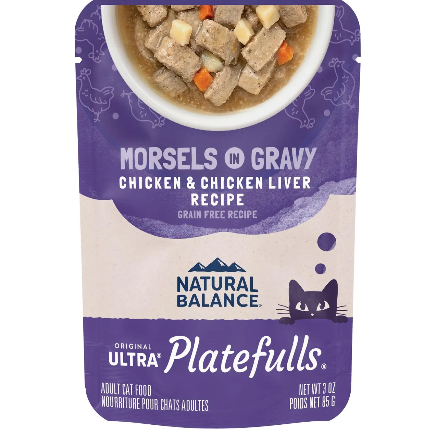 Platefulls Chicken & Chicken Liver Recipe Adult Cat Food