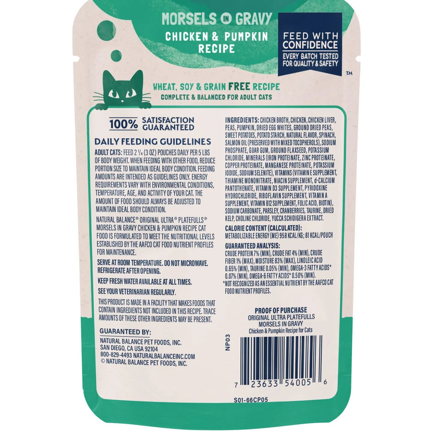 Platefulls Chicken & Pumpkin Recipe Adult Cat Food