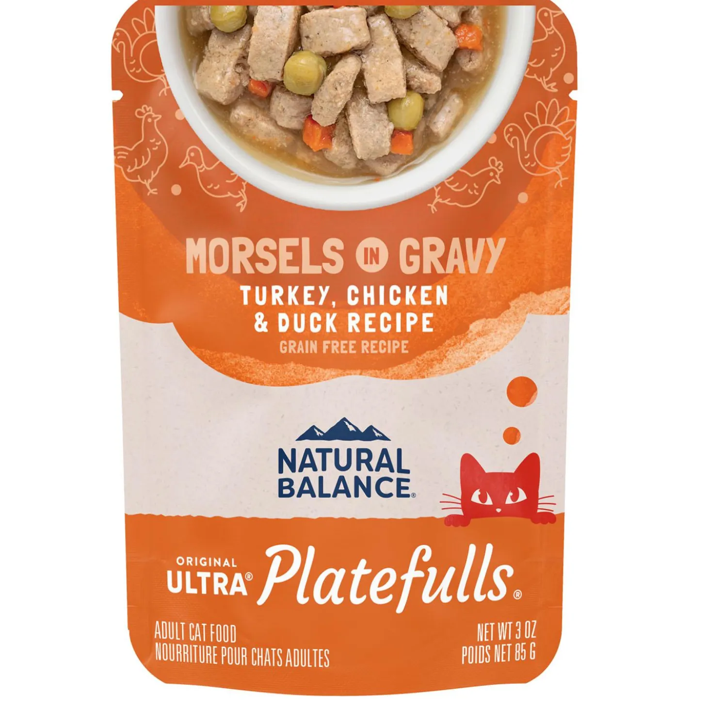 Platefulls Turkey, Chicken & Duck Recipe Adult Cat Food