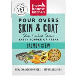 Pour Overs Skin & Coat Salmon Stew Dog Food Topper
