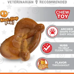 Power Chew Bacon & Peanut Butter Flavour Pretzel Dog Toy