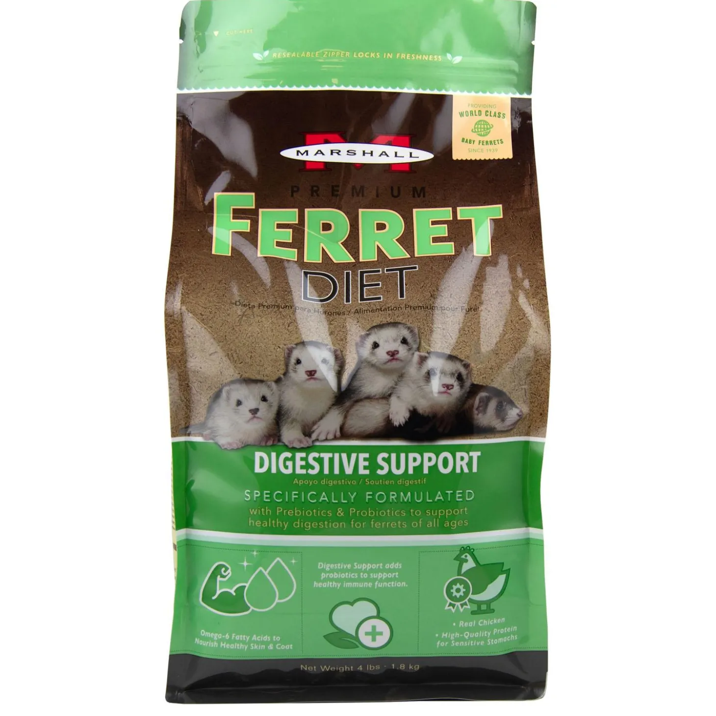 Premium Ferret Diet Digestive Support Ferret Food