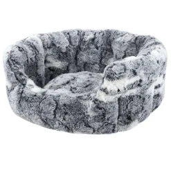 Printed Bolster Bed Grey