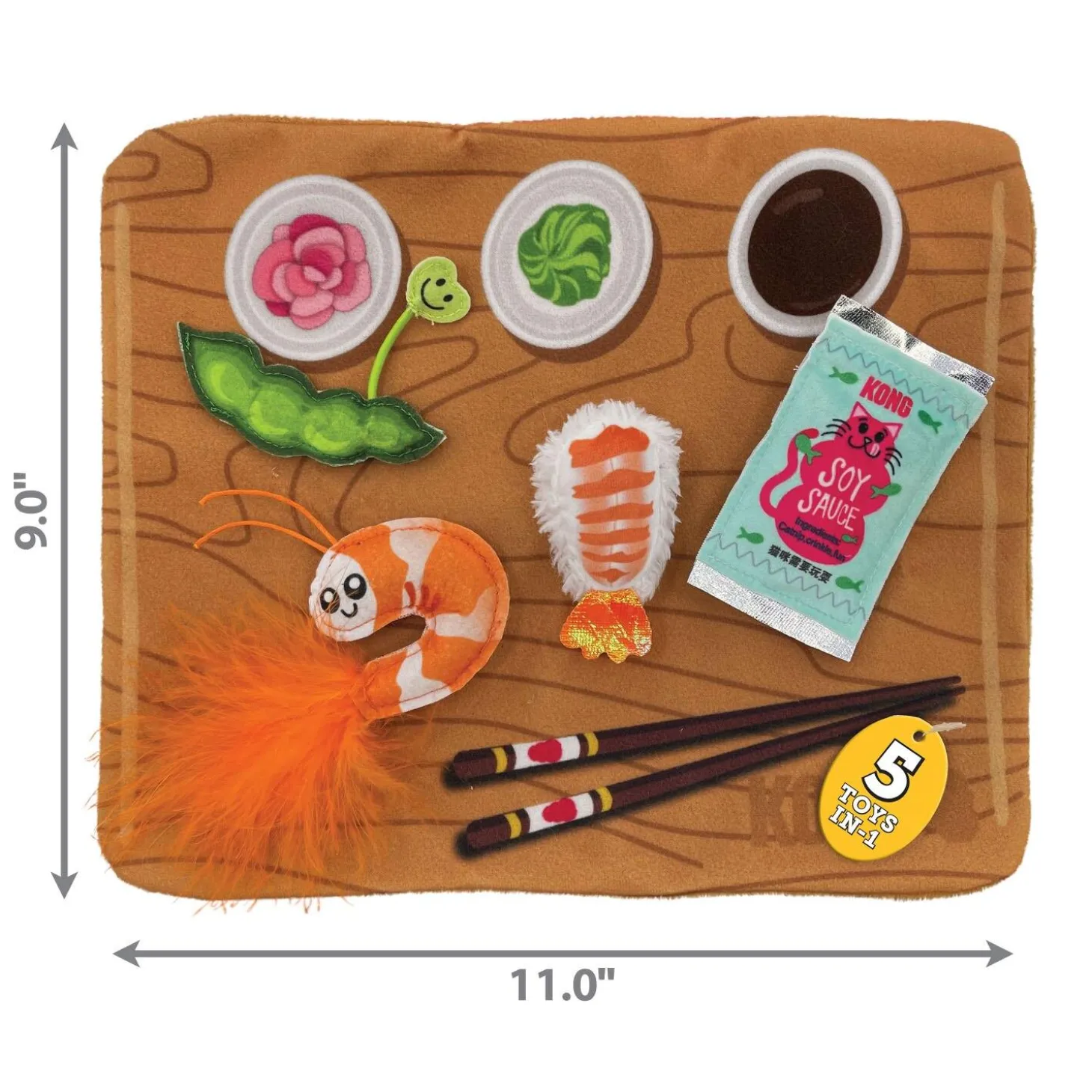 Pull-A-Partz Sushi Cat Toy