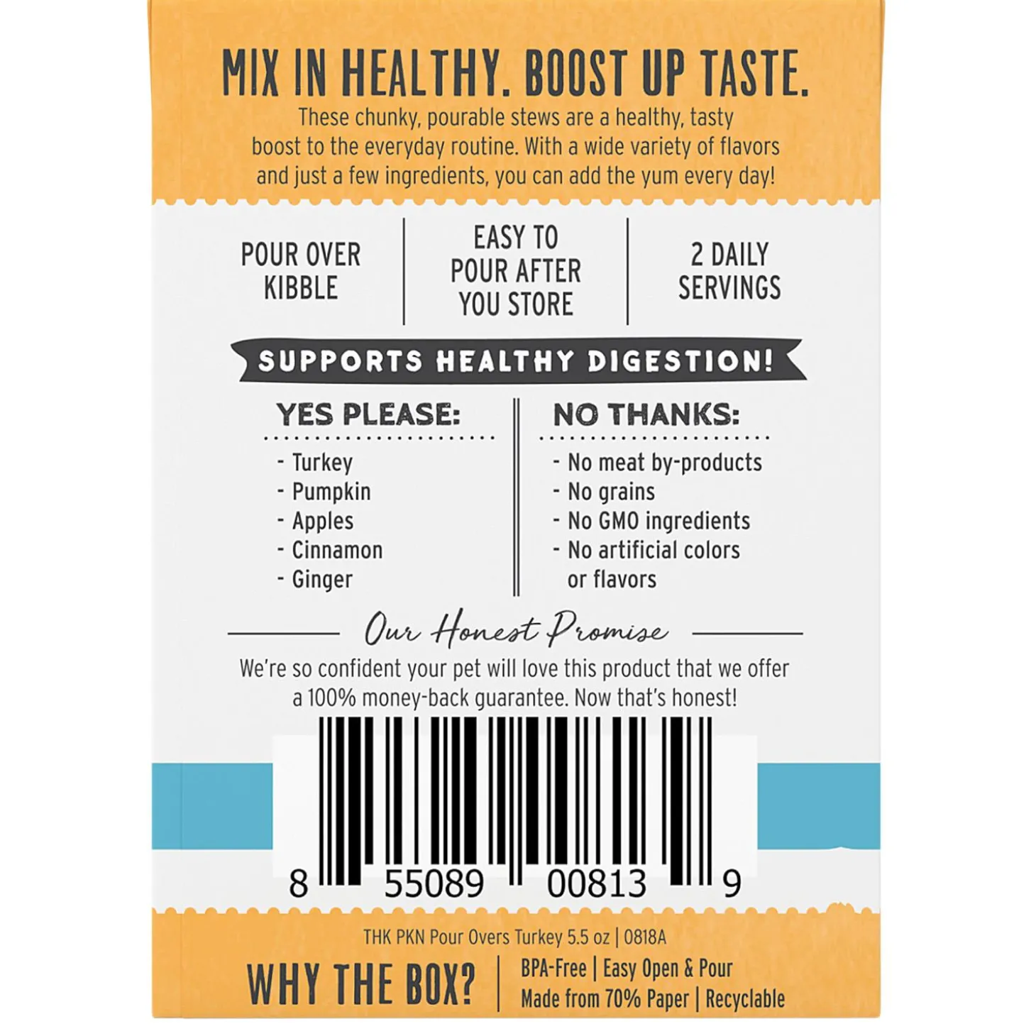 Pumpkin Pour Overs Turkey & Pumpkin Stew Dog Food Topper