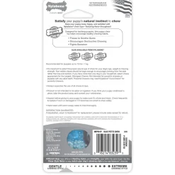 Puppy Chew Chicken Flavour Bone Blue Dog Toy