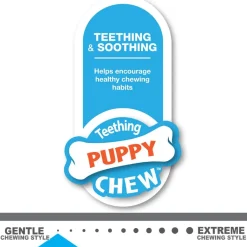 Puppy Chew Chicken Flavour Bone Blue Dog Toy